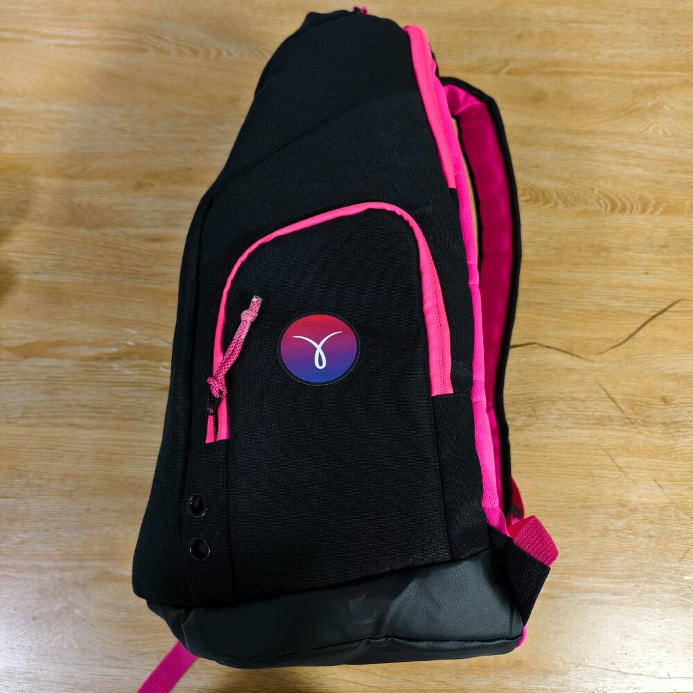 Nike Black Backpack with Pink and Purple Highlights - Picture 4 of 4